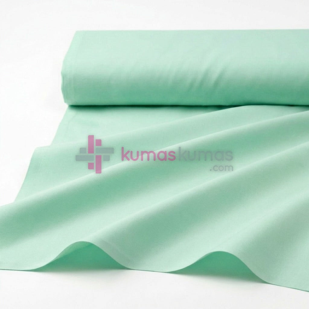 Duz Poplin 215 Mint Yesil
